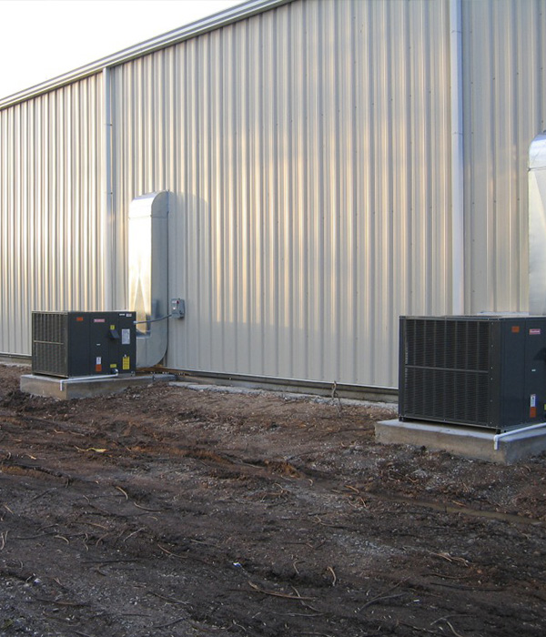 Heating and cooling equipment install